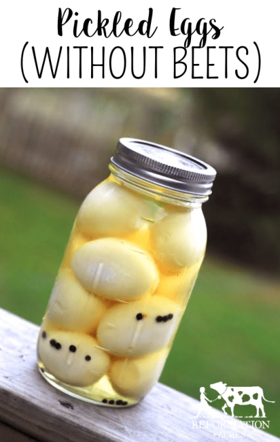 Pickled Eggs (That aren't weird and pink)