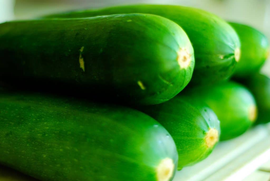 Bowl of zucchini