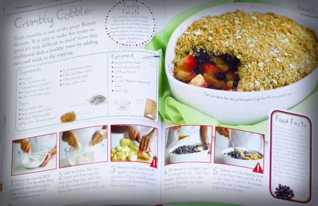 Kids in the Kitchen: Crumbly Apple Berry Cobbler