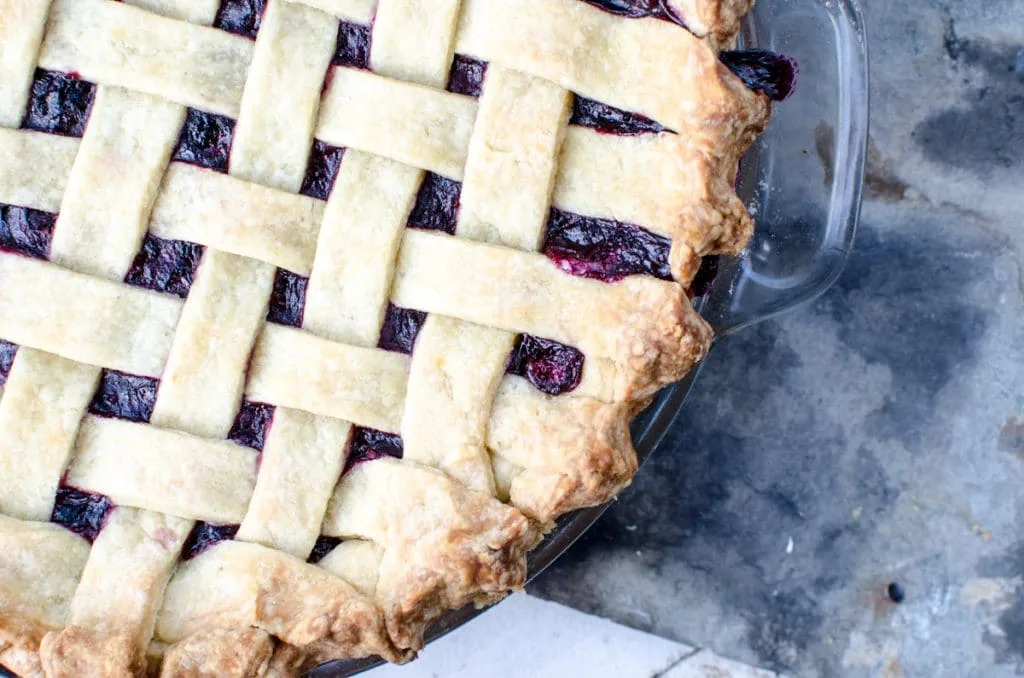 blueberry pie filling pie crust-2 whole pie