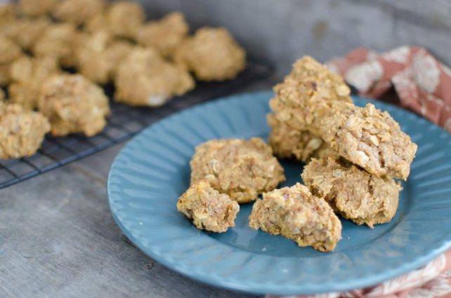 Whole Grain Pumpkin Cookies On a plate