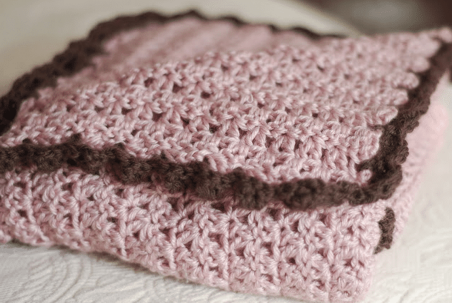knitted bag on bed