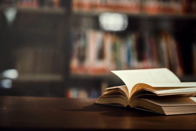 Open textbook in library
