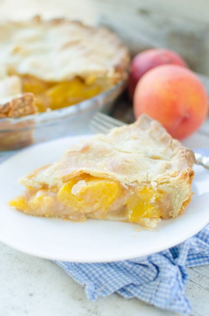 Nothing says summer like a slice of fresh homemade peach pie!