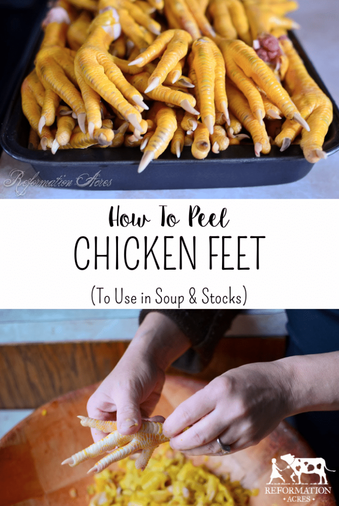 How to peel chicken feet