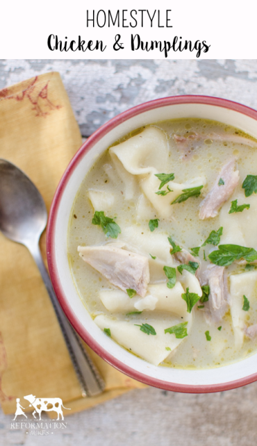 Southern Style Chicken and Dumplings |reformationacres.com