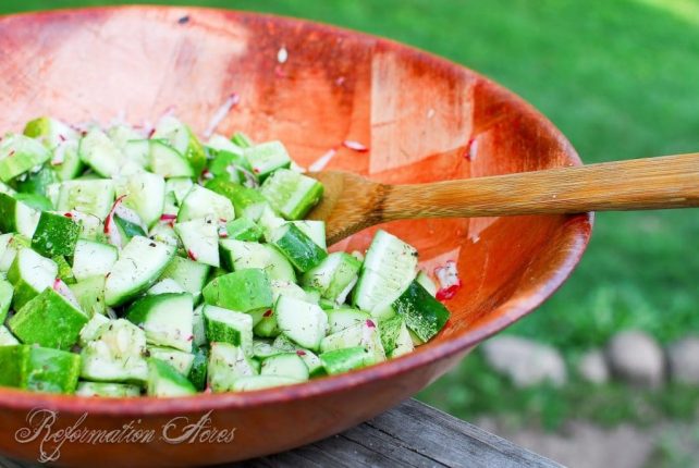 Fresh Cucumber & Radish Salad
