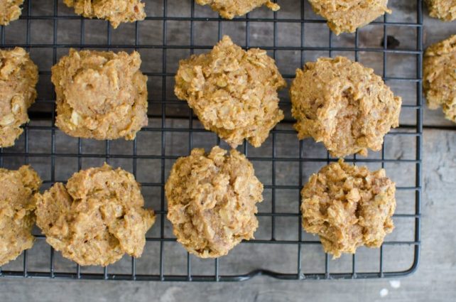 Pumpkin Oatmeal Cookies on cooling rack