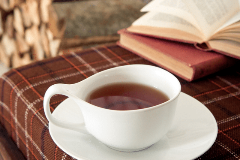 cup of coffee in white cup on white saucer