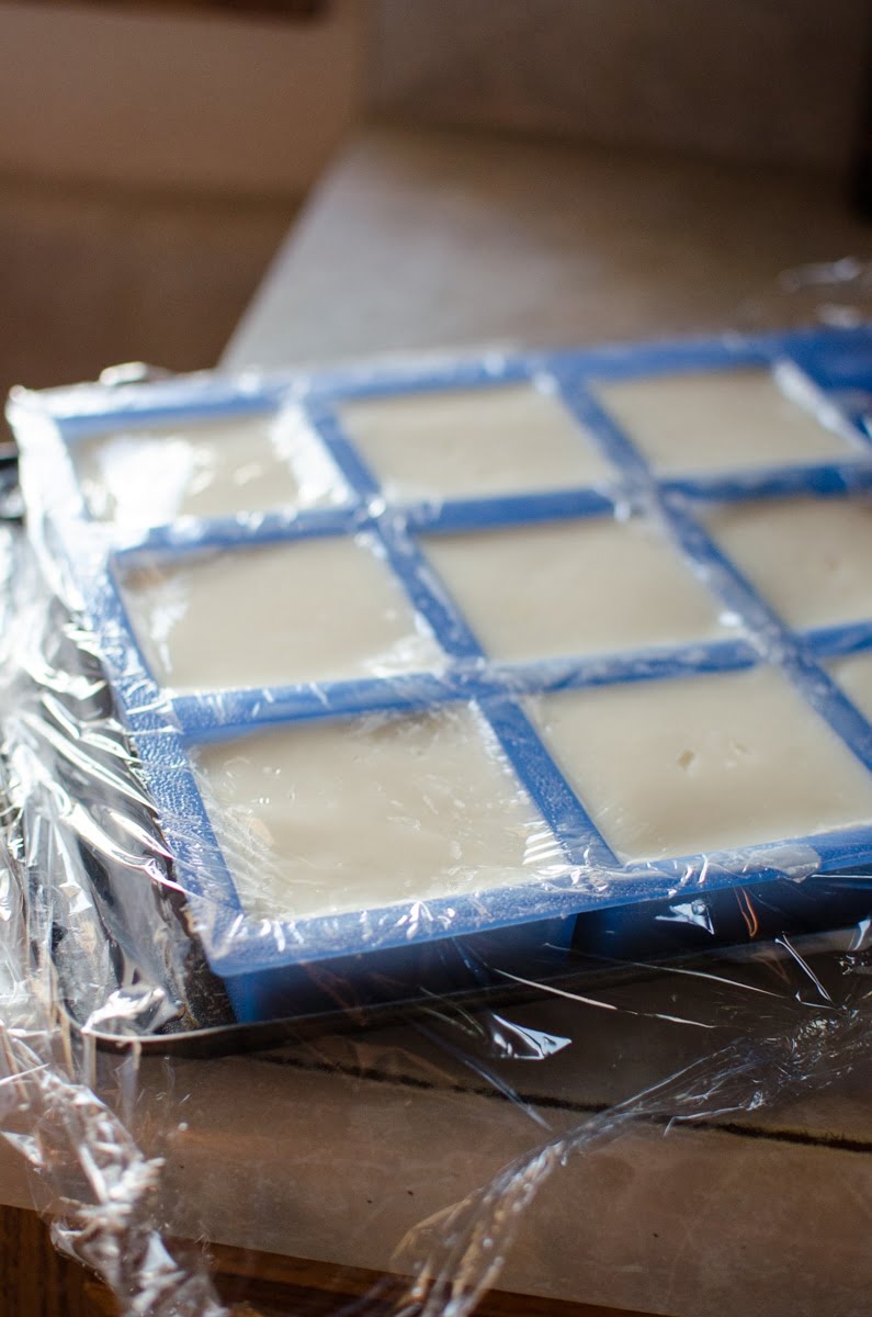 molder covered with plastic wrap