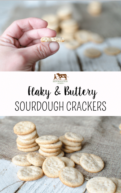 Buttery Sourdough Crackers - These are so flaky and addictive! What a great way to use up extra sourdough starter!