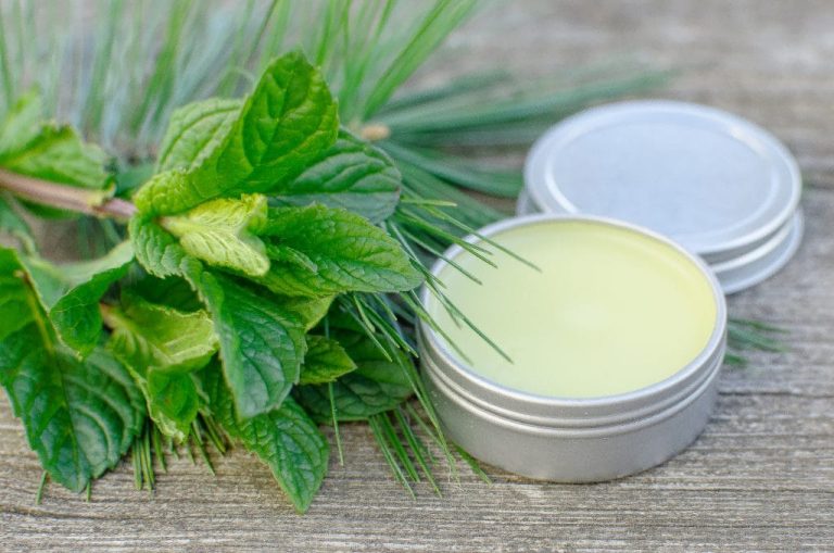 Peppermint Pine Headache Salve (2 of 18) Massage a dab of Peppermint Pine Headache Salve on your temples when you start to feel a headache. Breathe deeply and feel your headache melt away.