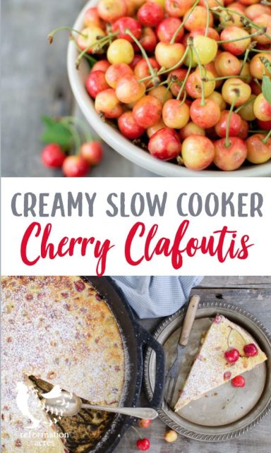 CHERRY CLAFOUTIS: When you're serving up this beautiful, thick custard-like dessert and stumbling over fancy words like cherry clafoutis you're going to look totally gourmet.