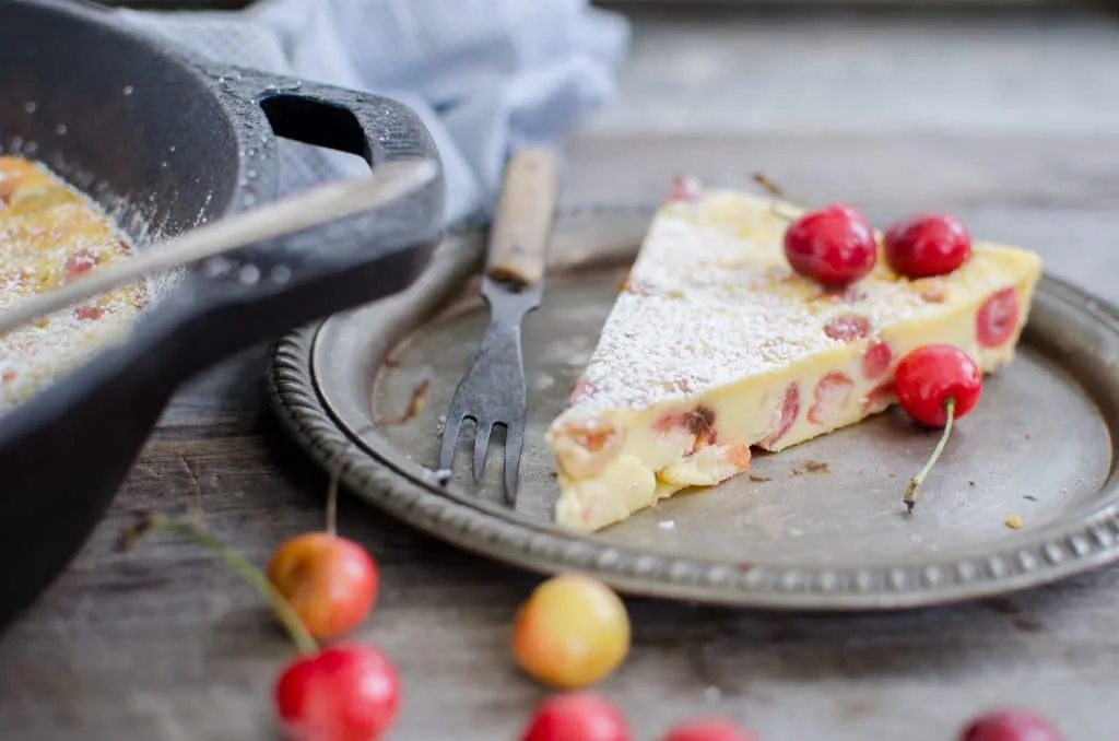 cherry clafoutis (8 of 9) pie shaped piece