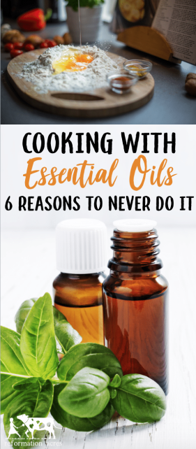 Cooking with essential oils is a smoking hot topic! Whether you choose to use essential oils in your kitchen is a personal decision. These reasons for not cooking with essential oils are simply the why to the how I season food in my farmstead kitchen.