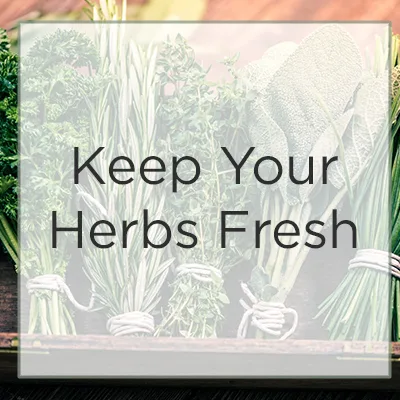 keep your herbs fresh