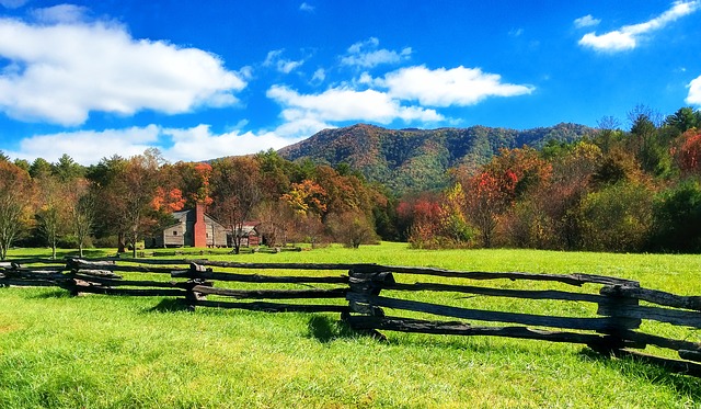 fenced homestead land