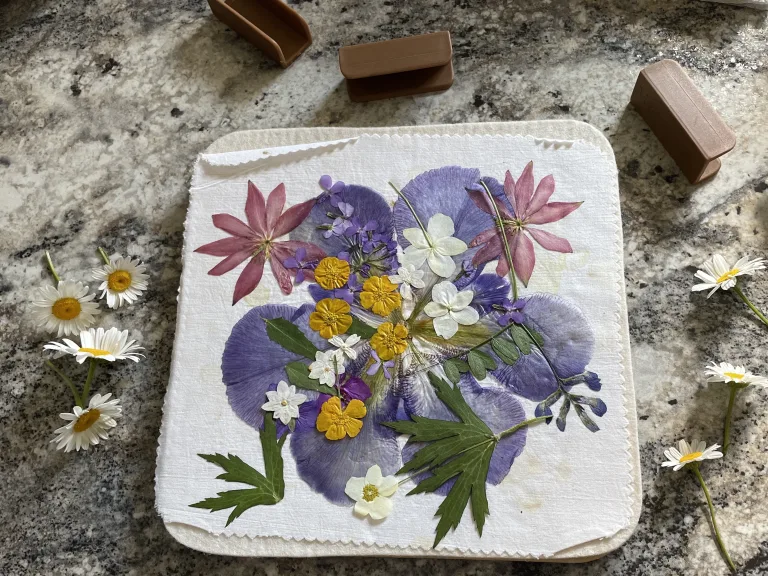 Flower press - How to press flowers