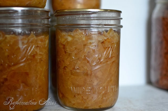 Canning+Caramelized+Onions glass jars