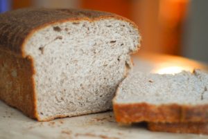 Whole Wheat Sourdough Sandwich Bread sliced