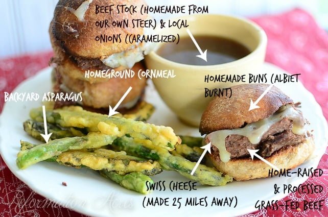 Slow Cooker French Dip Sandwiches- This is what eating local looks like!