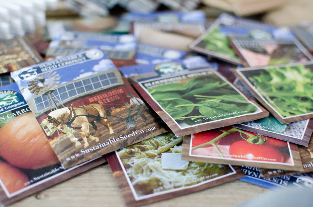 Seed Packets-2 on a table