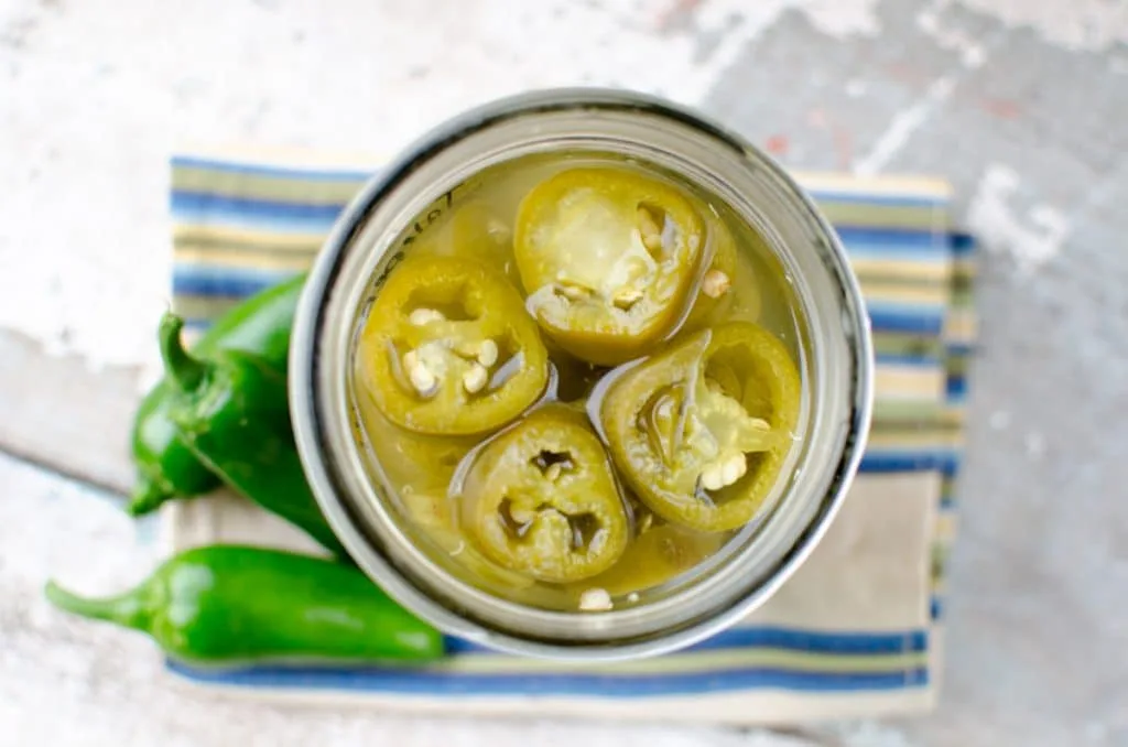 lacto fermented jalapenos_ overhead shot