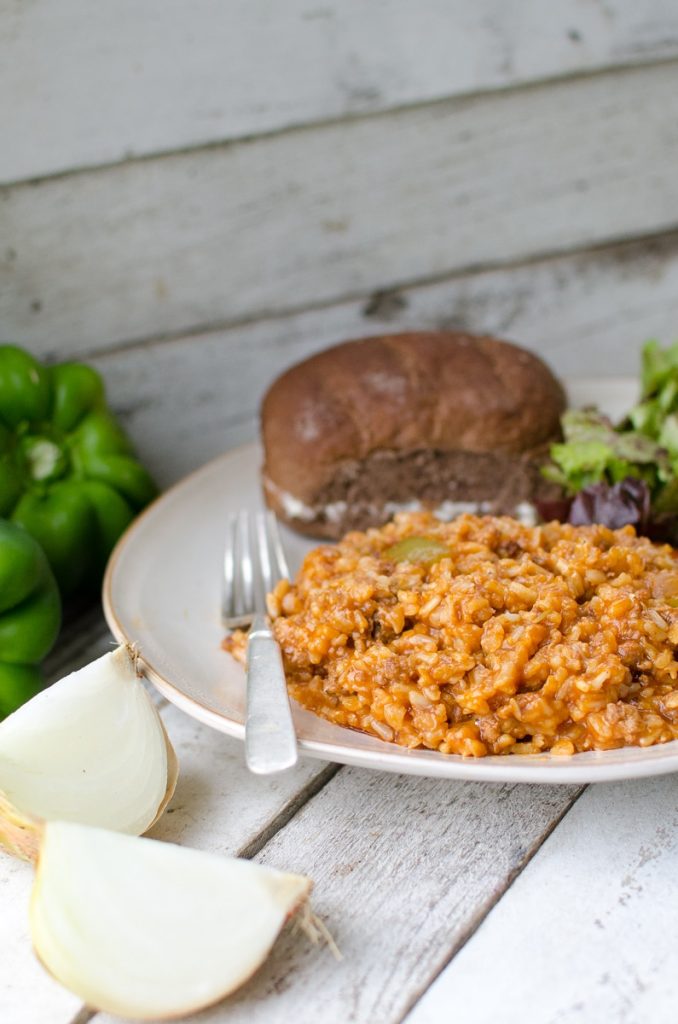 Can't fully cook the rice Stuffed Peppers? Try this Un- Stuffed Peppers recipe! It's not as pretty, but it tastes just as delicious without all the work!