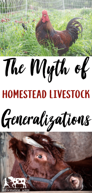 Homestead livestock generalizations are a myth! What's true for one animal might not be true for another. If your experience is different, you didn't fail.